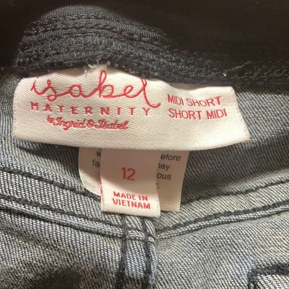 Isabel Maternity by Ingrid & Isabel midi denim short - Picture 5 of 5